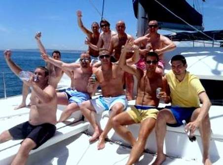 Catamaran stag parties, Stag weekends to remember in Marbella, Costa del sol, Spain
